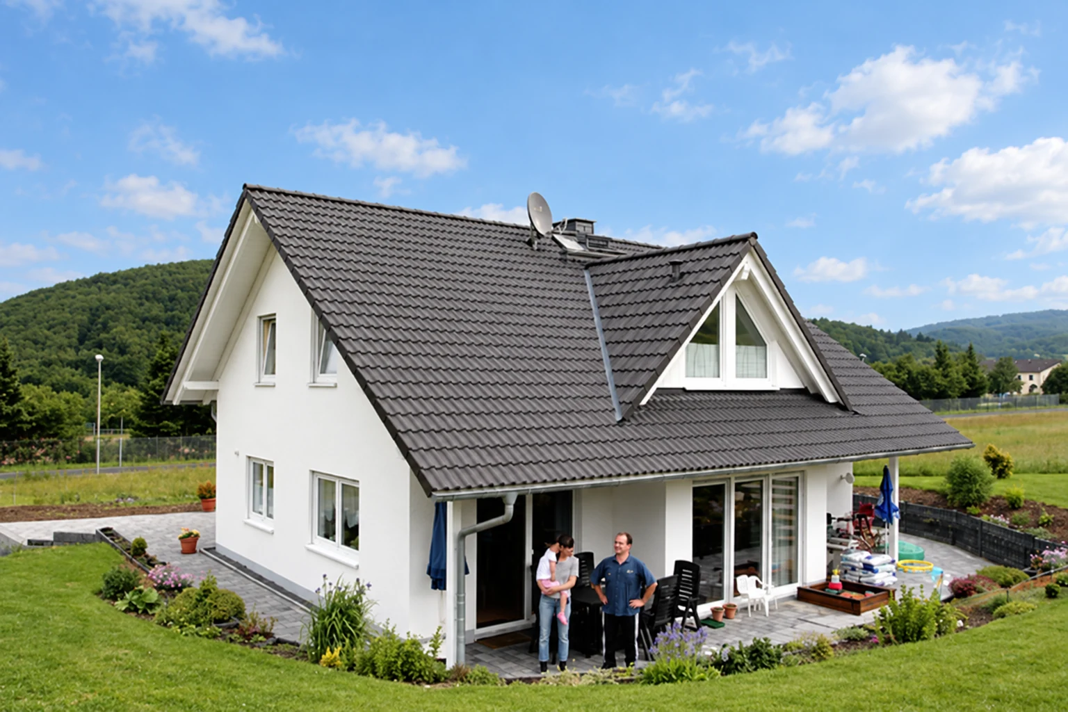 Klassisches Haus im Grünen