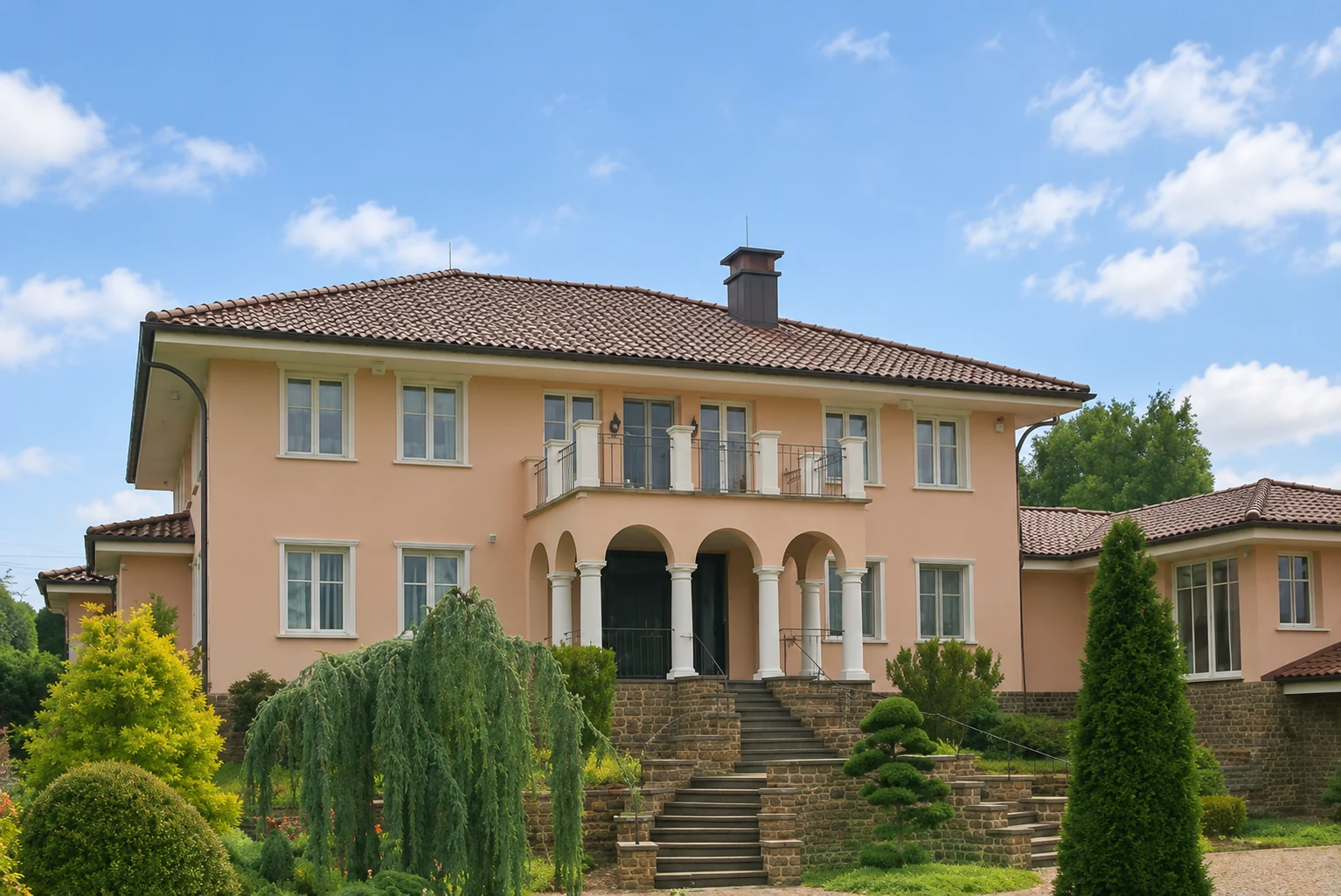 Repräsentative Villa mit Säulengang